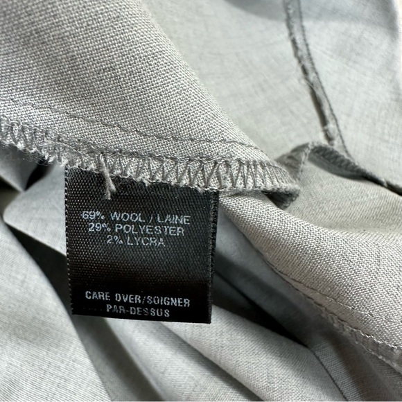 Cynthia Steffe Dress Size 8 Gray Wool Blend Midi Sheath - Picture 14 of 16